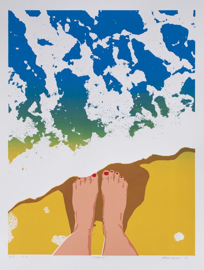 zeefdruk "Strand" 2023

6 kleurendruk, oplage 8
(afb 28 x 38 cm) €160